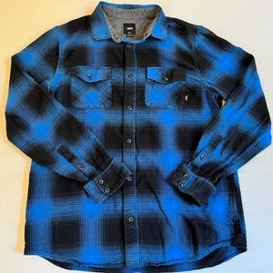 Vans Blue classic fit flannel, Men’s medium